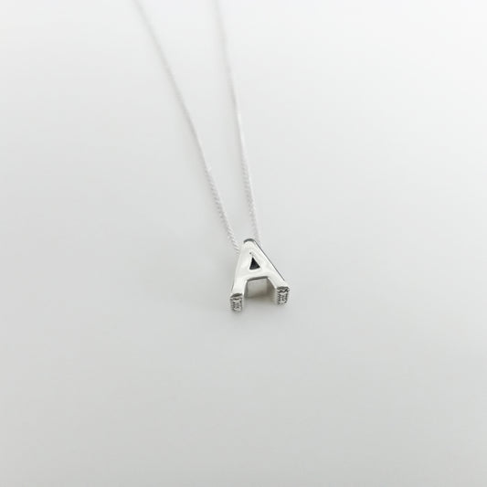 Authentic Pandora Letter A Initial Necklace Set – Sterling Silver S925 ALE