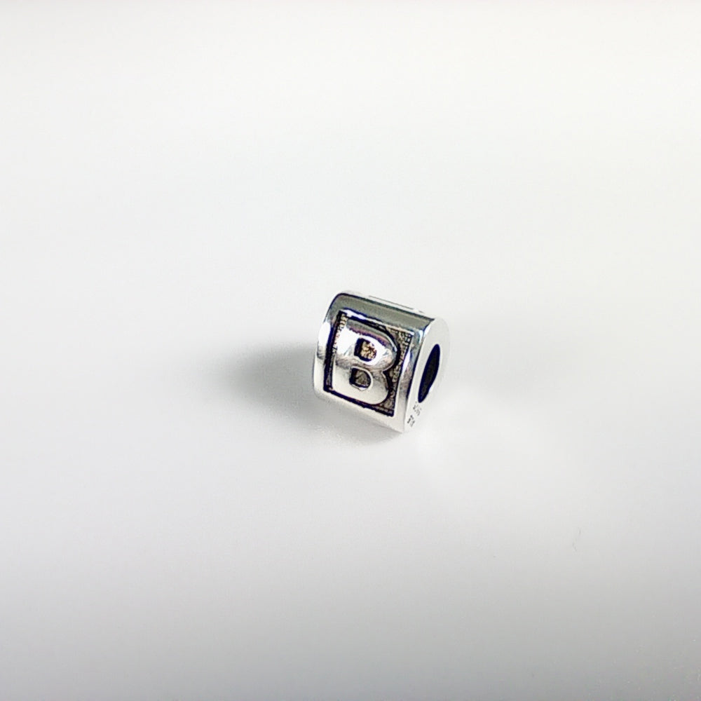 Authentic Pandora Sterling Silver Alphabet Charm - Letters B, T, Y