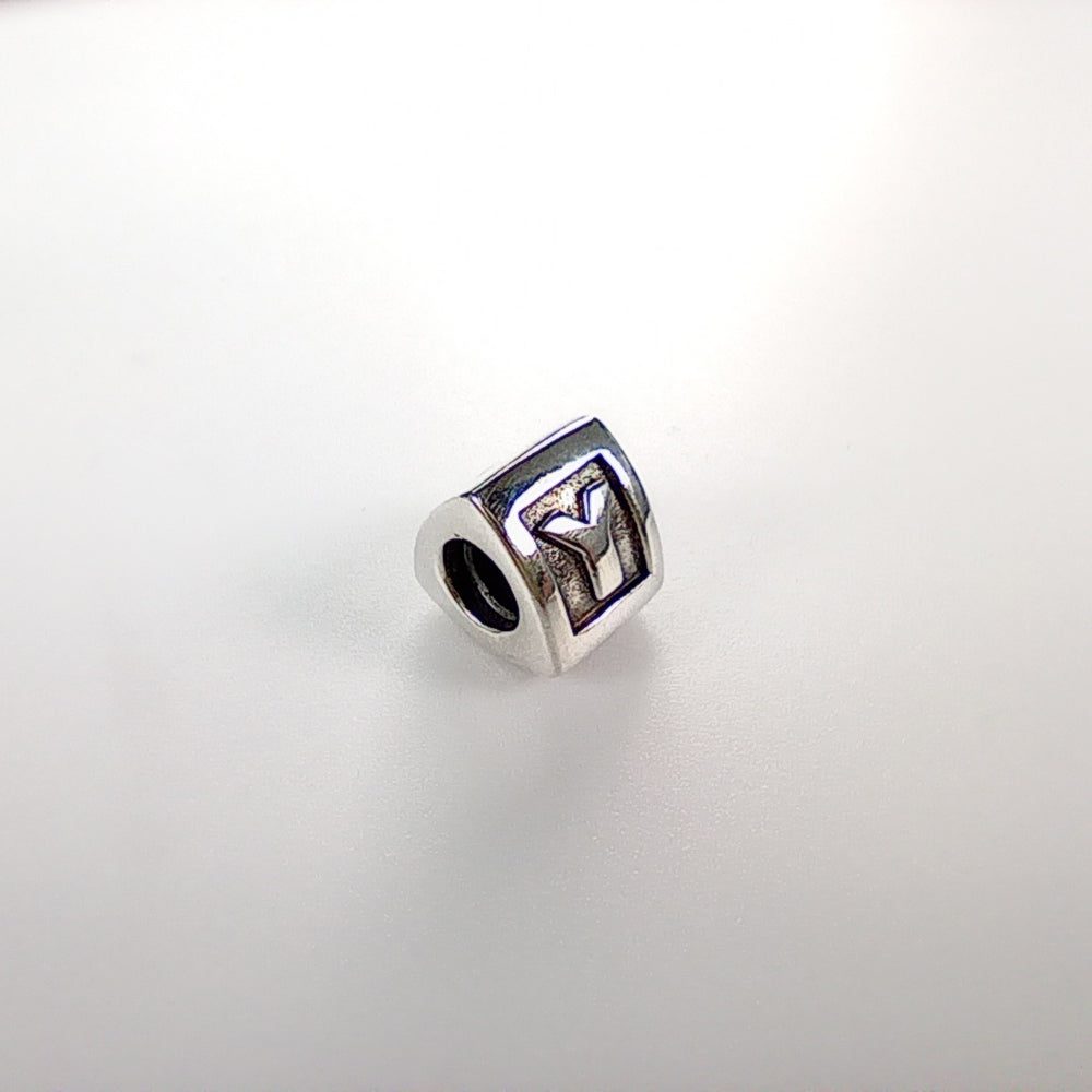 Authentic Pandora Sterling Silver Alphabet Charm - Letters B, T, Y