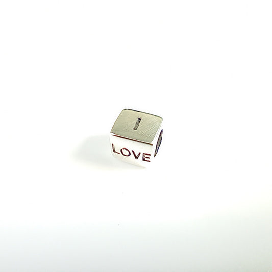 Genuine Pandora I Love You Silver & Gold Charm