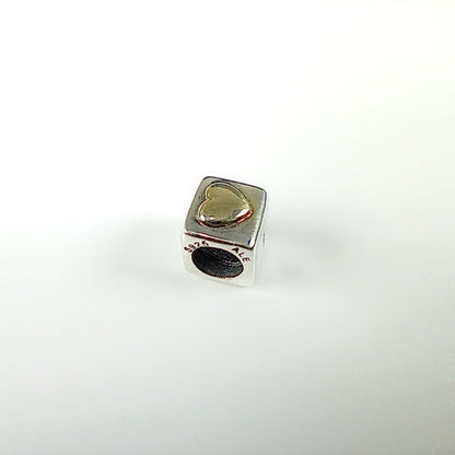 Genuine Pandora I Love You Silver & Gold Charm