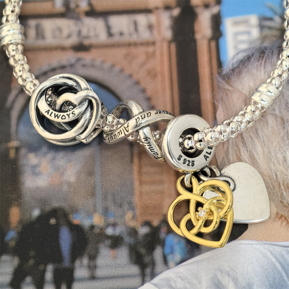 Pandora Moments Studded Chain Bracelet with Heart Clasp – Authentic New Release