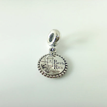 Authentic Pandora Puerto Rico Dangle Charm – Location Series (with Pouch)