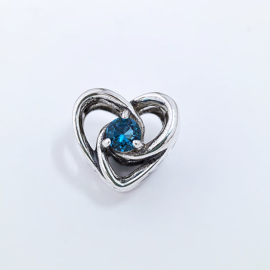 Pandora Entwined Hearts & Stones Charm | S925 ALE Silver | Symbol of Eternal Love