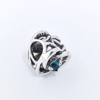 Pandora Entwined Hearts & Stones Charm | S925 ALE Silver | Symbol of Eternal Love