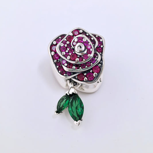Pandora Sparkling Rose in Bloom Charm | Genuine S925 ALE