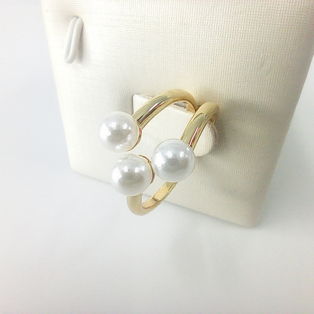 Authentic Pandora Open Ring with Treated Freshwater Cultured Pearl