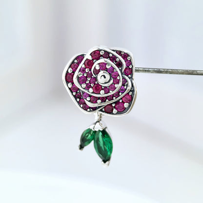 Pandora Sparkling Rose in Bloom Charm | Genuine S925 ALE