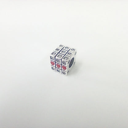 Authentic Pandora Sterling Silver Moveable Toy Cube Charm