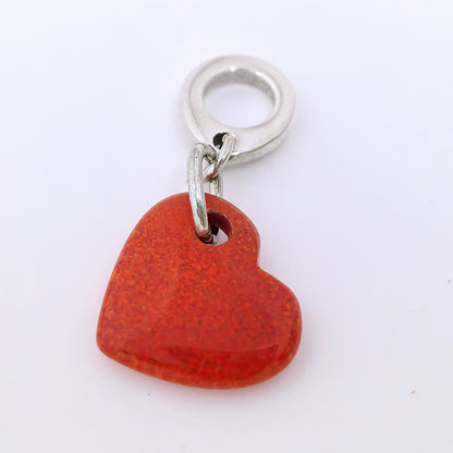 Pandora Opalescent Red Heart Dangle Charm| Genuine ALE S925