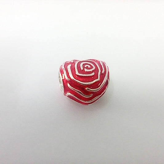Authentic Pandora Sterling Silver Rose Heart Charm