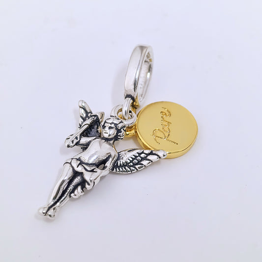 Pandora Sterling Silver Cupid Dangle Charm | S925 ALE | Love & Romance