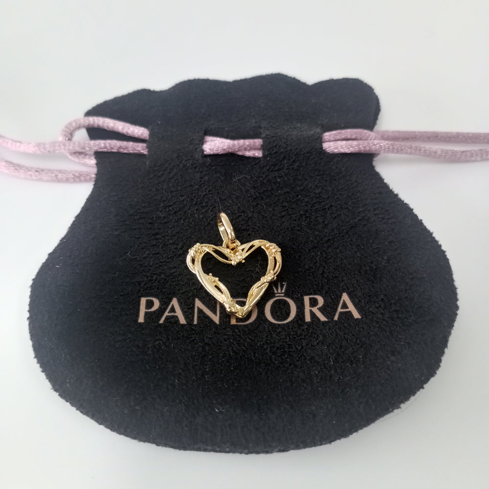 Authentic Pandora ME Wire Heart Medallion Charm
