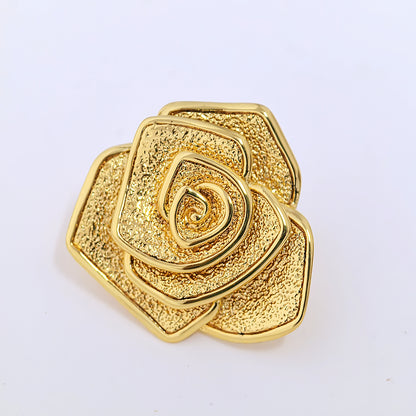 Pandora Gold Rose in Bloom Oversized Charm  | Genuine ALE S925