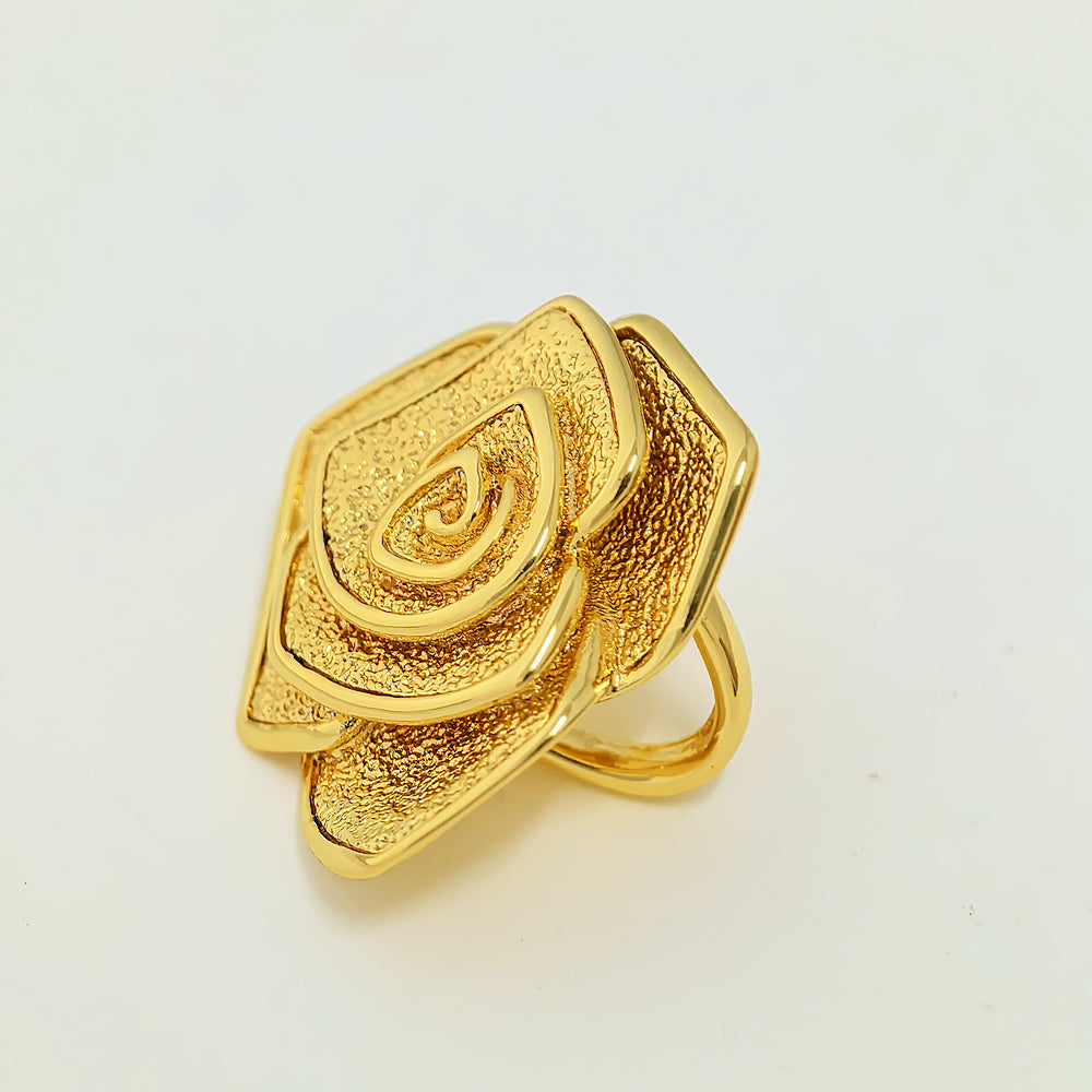 Pandora Gold Rose in Bloom Oversized Charm  | Genuine ALE S925