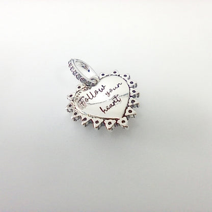 Authentic Pandora Spinnable Arrow & Heart Dangle Charm – Sterling Silver