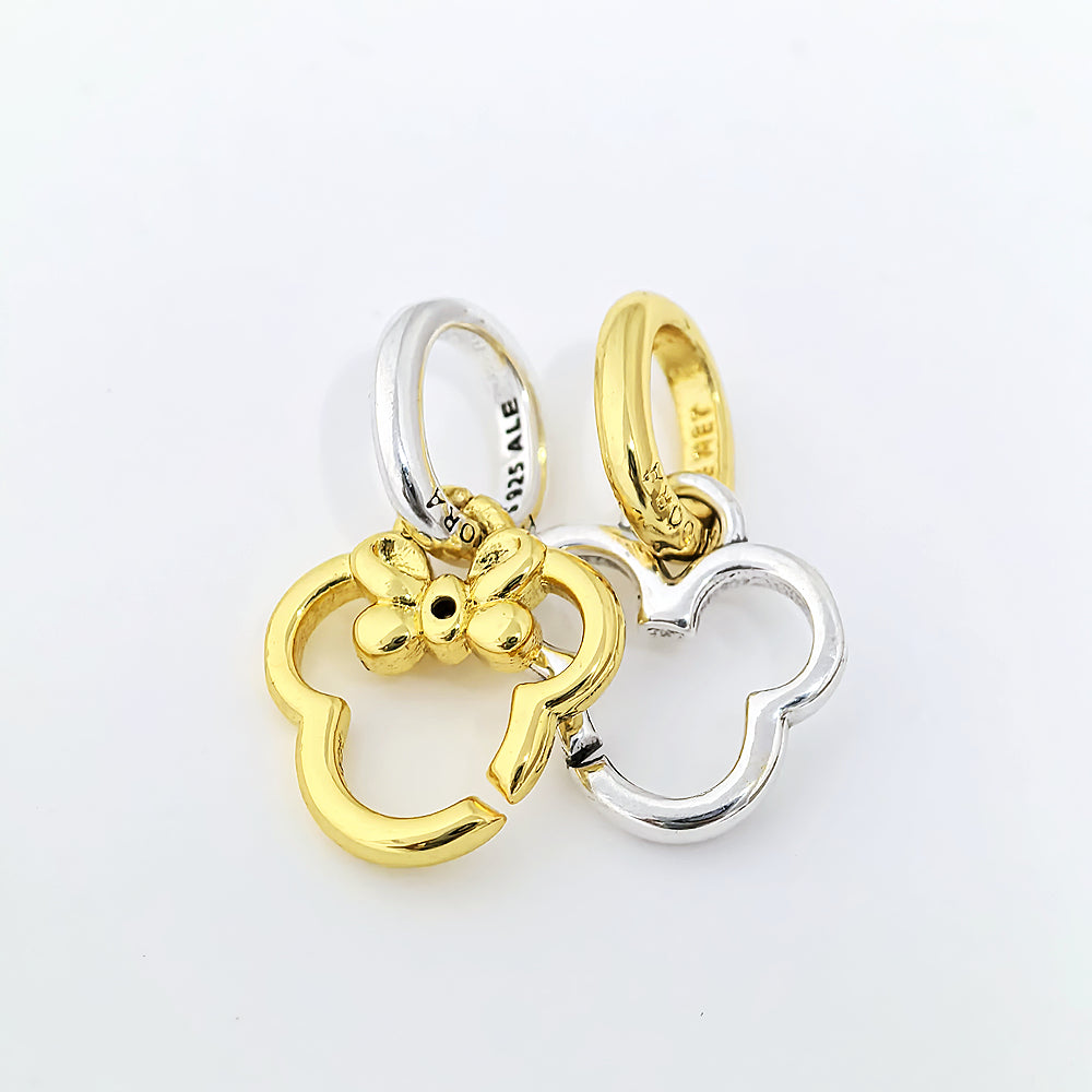 Hot-Selling 925 Sterling Silver Elephant & Mouse Charm Beads for DIY Bracelets