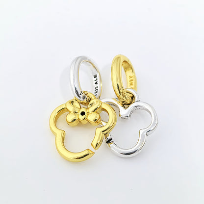 Hot-Selling 925 Sterling Silver Elephant & Mouse Charm Beads for DIY Bracelets