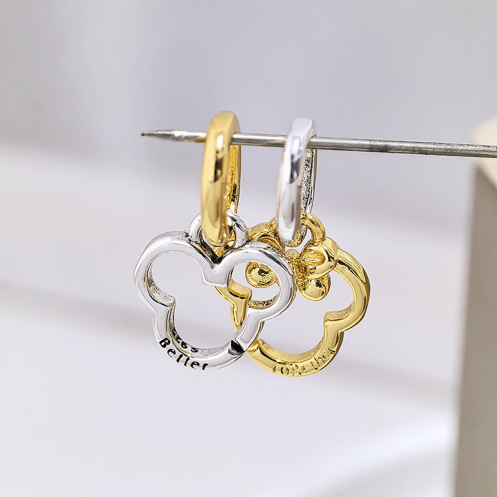 Hot-Selling 925 Sterling Silver Elephant & Mouse Charm Beads for DIY Bracelets