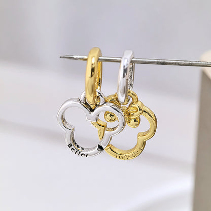 Hot-Selling 925 Sterling Silver Elephant & Mouse Charm Beads for DIY Bracelets