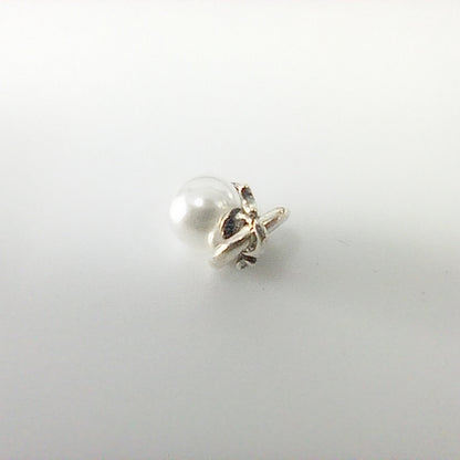 Authentic Pandora ME Mini Dangle Charm – Pearl & Arrows (Sterling Silver)
