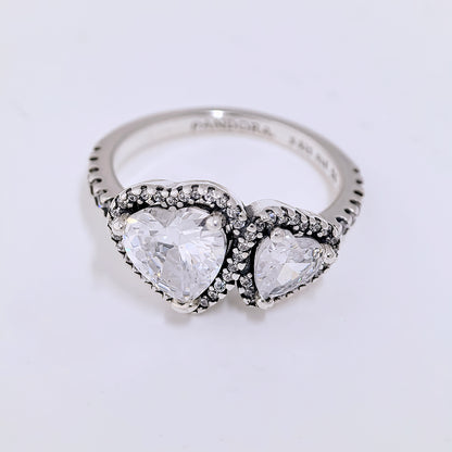 Pandora Halo Hearts Ring | Sterling Silver S925 ALE
