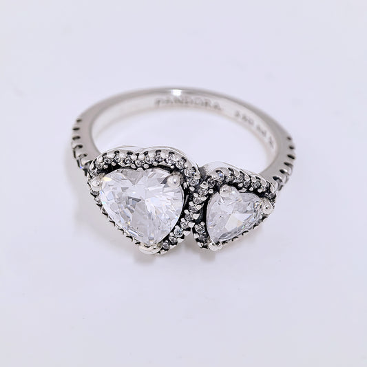 Pandora Halo Hearts Ring | Sterling Silver S925 ALE