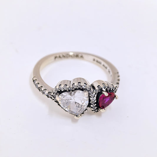 Pandora Silver Halo Hearts Ring | S925 ALE