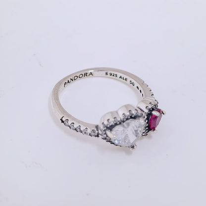 Pandora Silver Halo Hearts Ring | S925 ALE