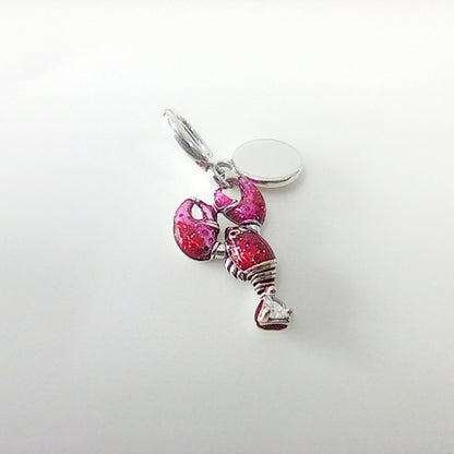 Authentic Pandora Sterling Silver Lobster Dangle Charm