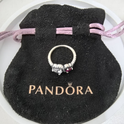 Pandora Silver Halo Hearts Ring | S925 ALE