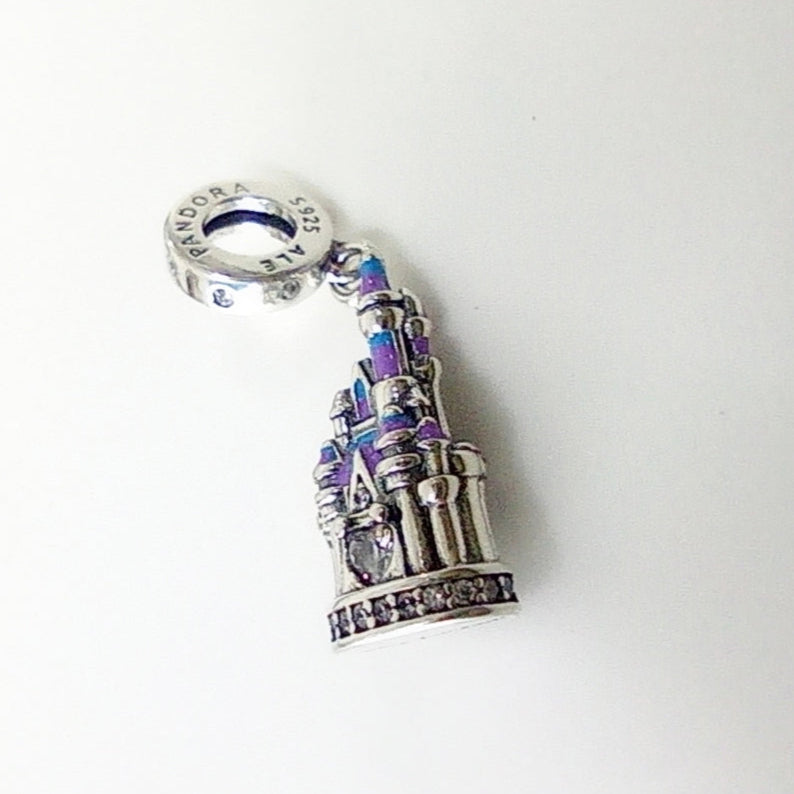 New 925 Sterling Silver Cartoon Character Beaded Charm with Chain for DIY Bracelets