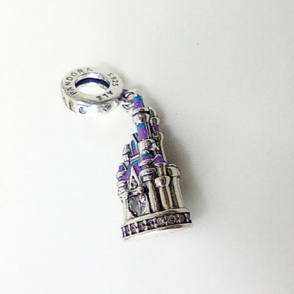 New 925 Sterling Silver Cartoon Character Beaded Charm with Chain for DIY Bracelets