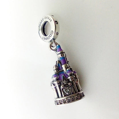 New 925 Sterling Silver Cartoon Character Beaded Charm with Chain for DIY Bracelets