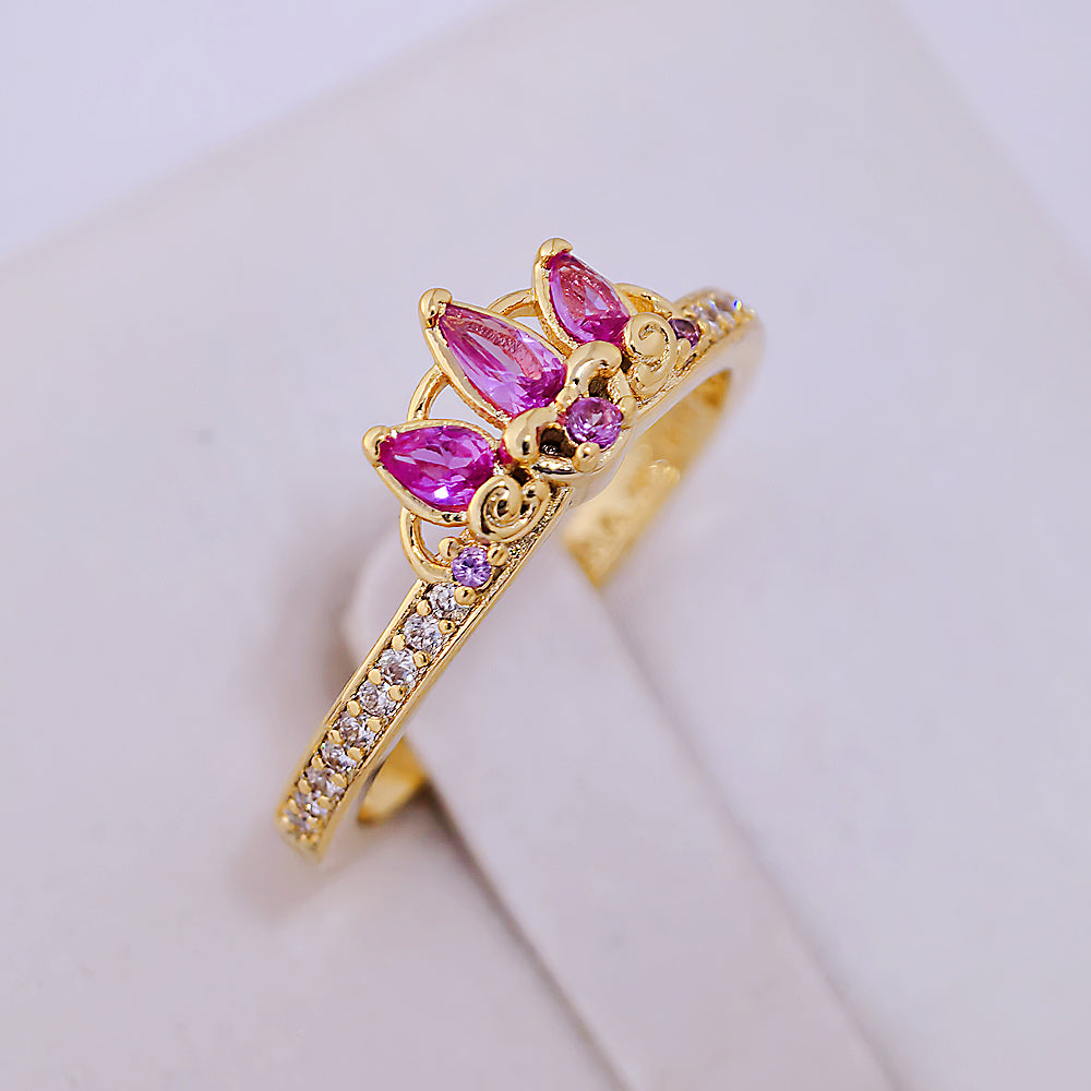 2025 New 925 Pure Silver Double Heart & Pink Bow Ring – DIY Women’s Fashion Jewelry Gift