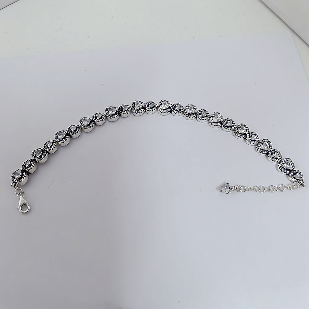 Pandora Halo Hearts Bracelet | Sterling Silver