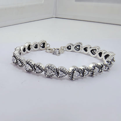 Pandora Halo Hearts Bracelet | Sterling Silver