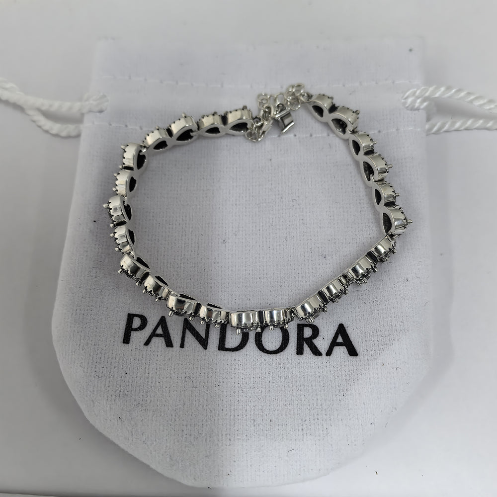 Pandora Halo Hearts Bracelet | Sterling Silver