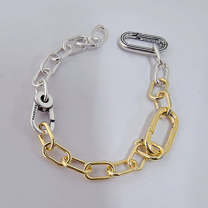 Pandora Two-Tone Link Chain Bracelet | Gold & Silver