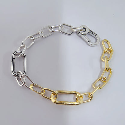 Pandora Two-Tone Link Chain Bracelet | Gold & Silver