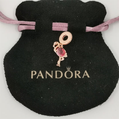 Pandora Rose Gold Flamingo Dangle Charm
