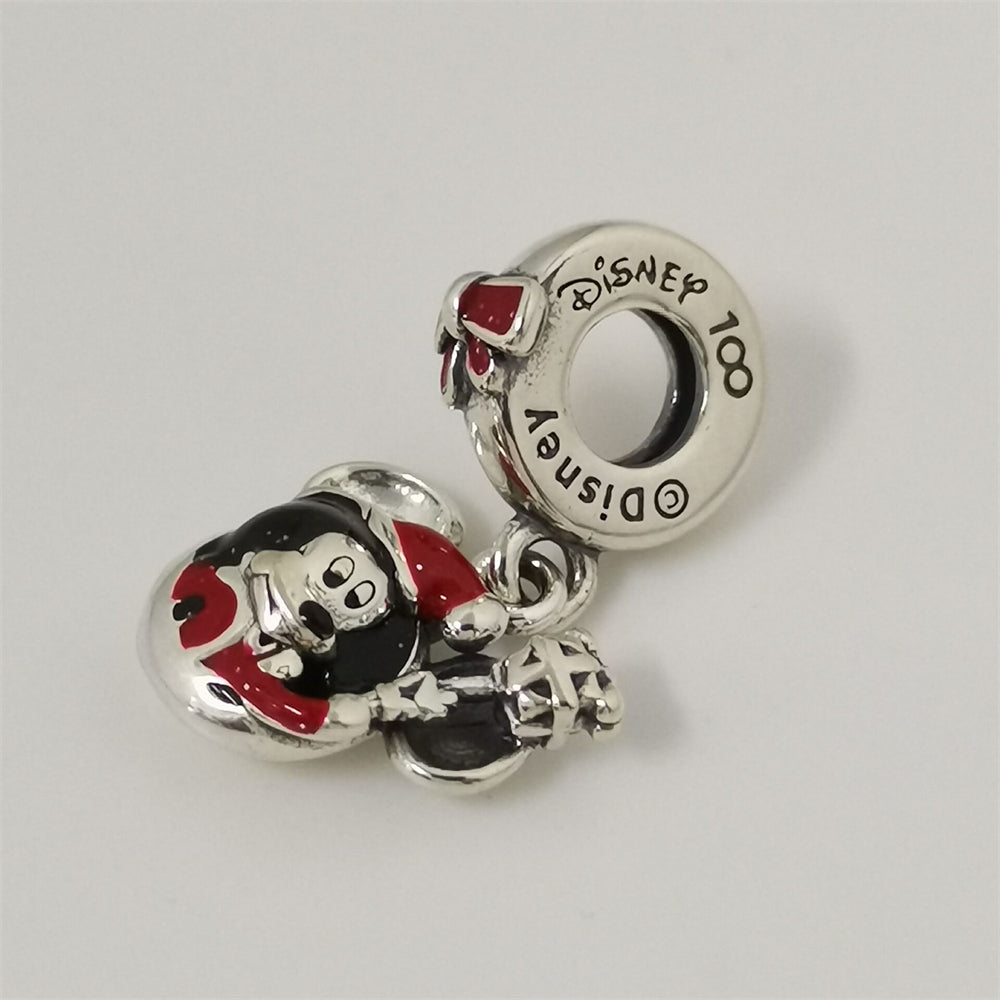 Mouse Charm Beads Sterling Silver Fit Bracelet Necklace DIY Gift