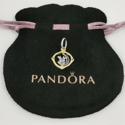 New 925 Silver Blue Alien Pendant Beads Fit DIY Bracelet Jewelry