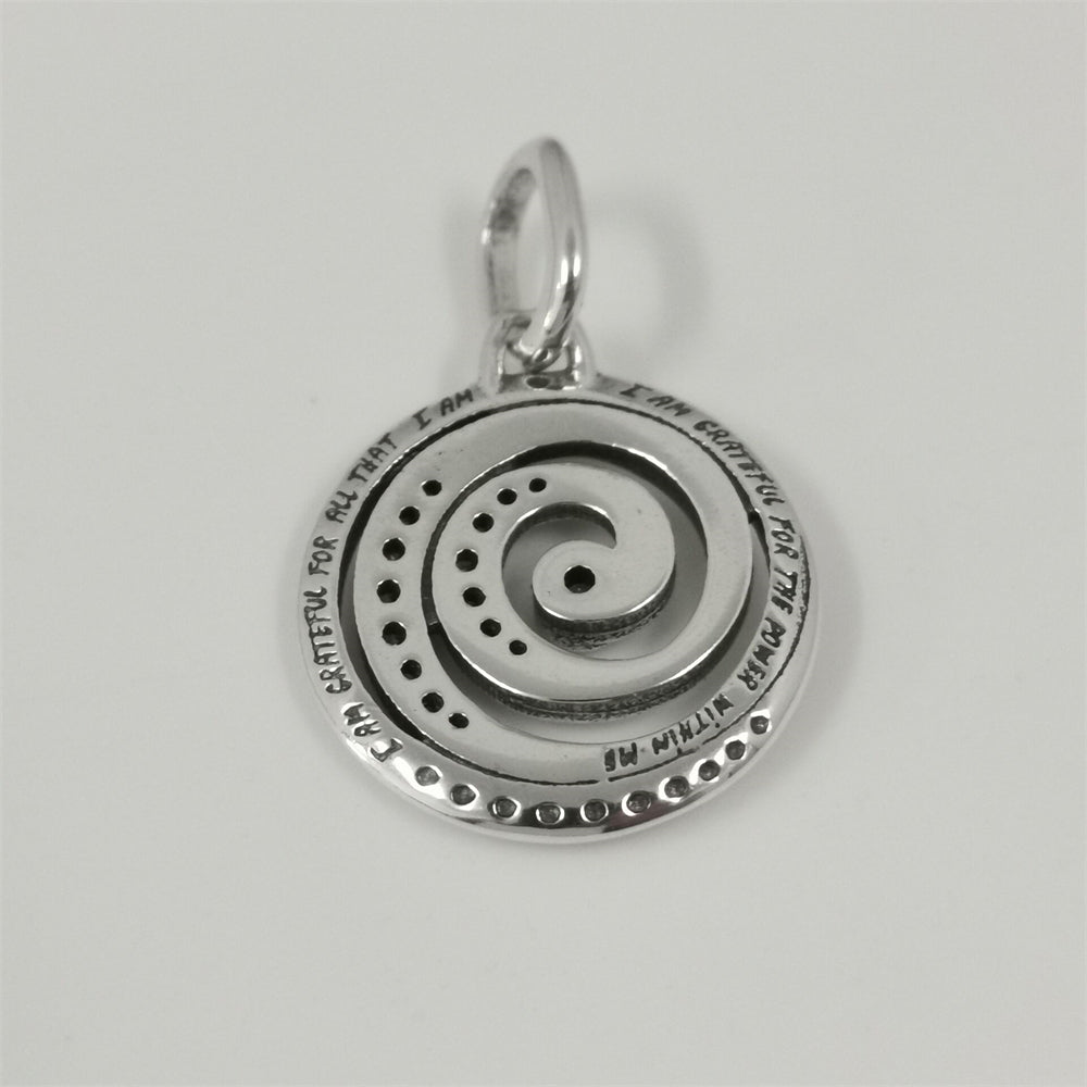 Pandora ME Gratitude Spiral Medallion Charm