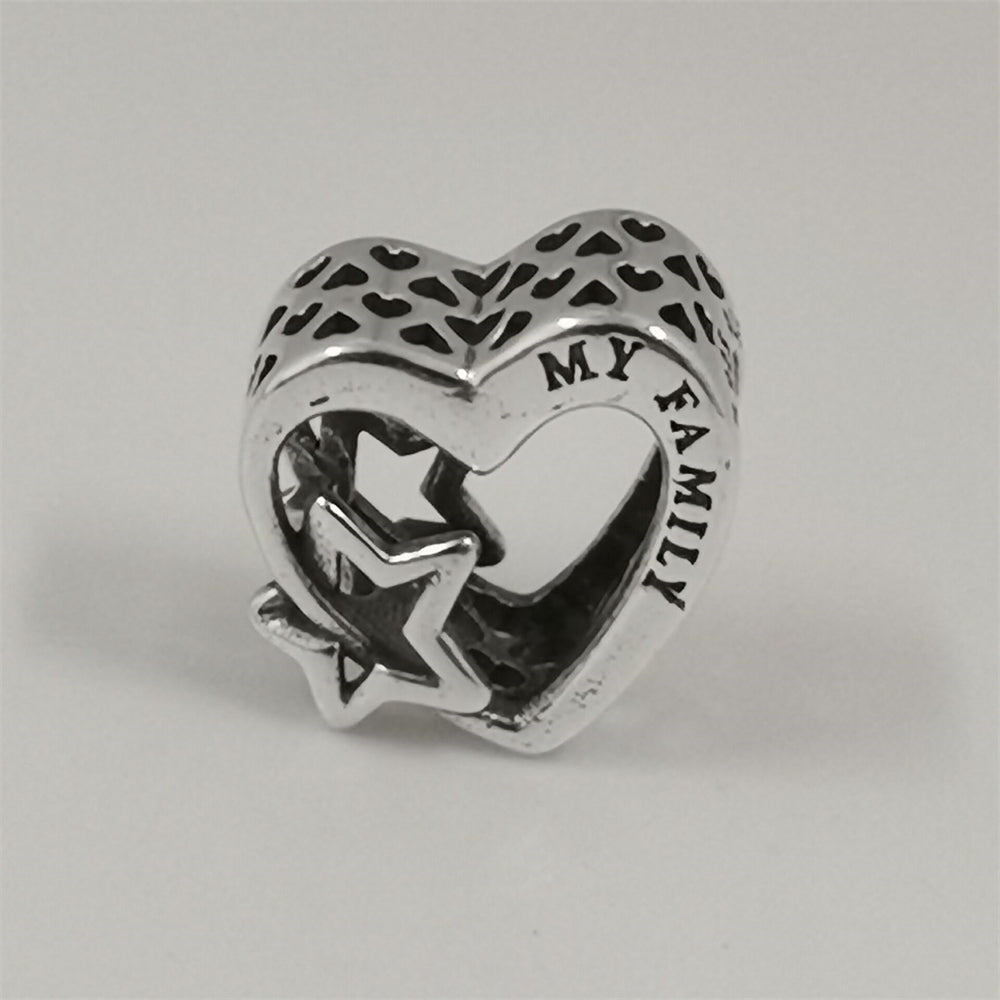 Pandora Openwork Family Heart & Star Charm