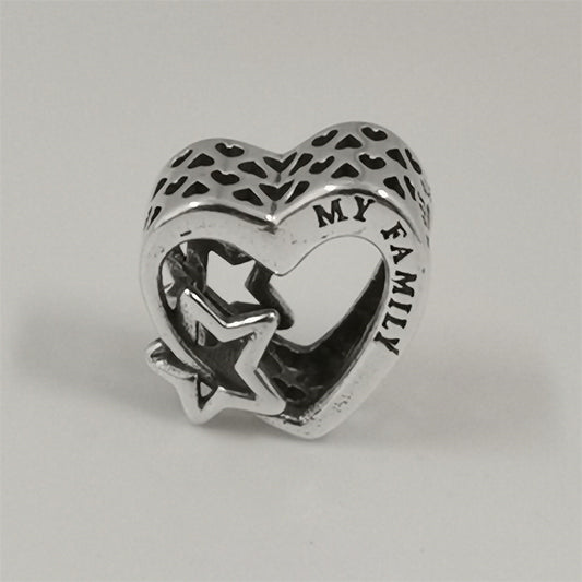 Pandora Openwork Family Heart & Star Charm