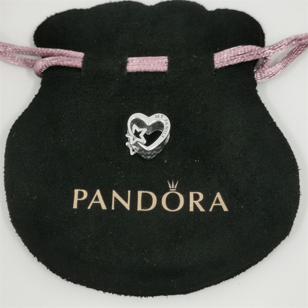 Pandora Openwork Family Heart & Star Charm