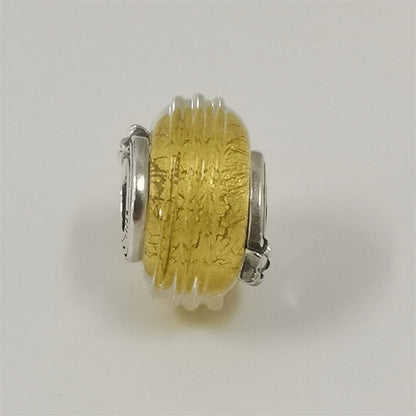 Pandora Shooting Star Grooved Murano Glass Charm