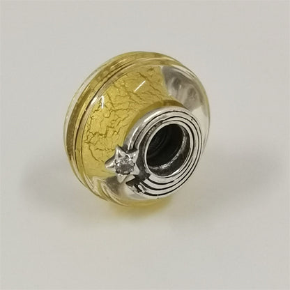 Pandora Shooting Star Grooved Murano Glass Charm