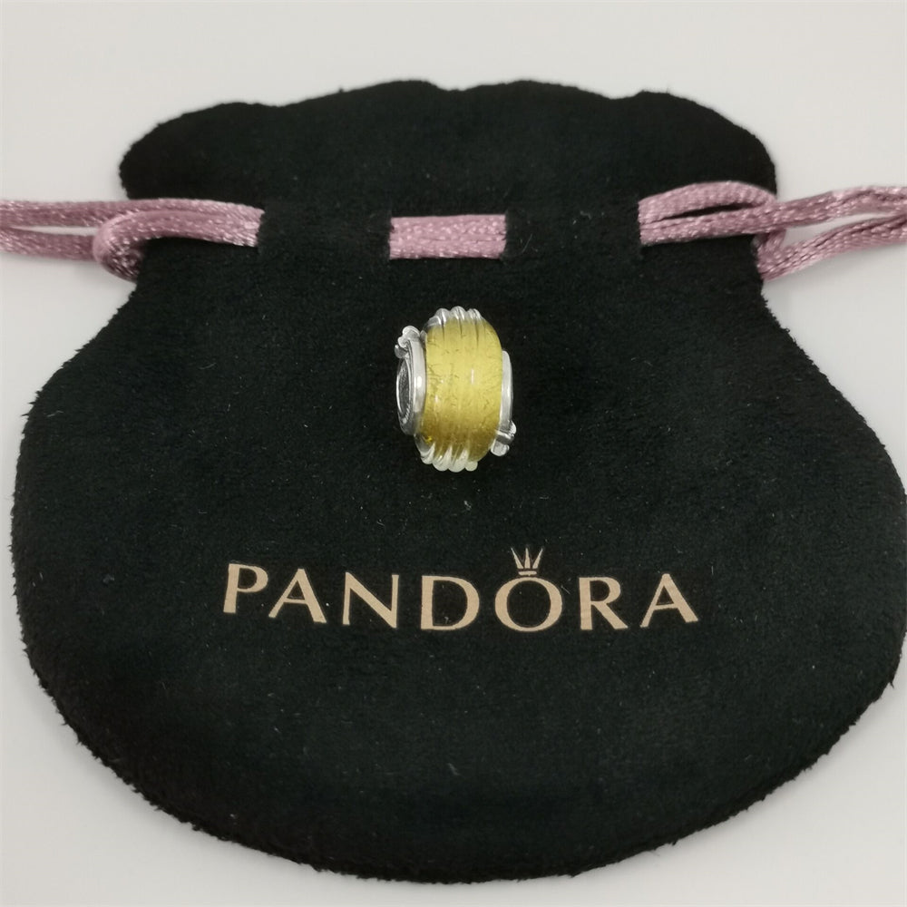 Pandora Shooting Star Grooved Murano Glass Charm
